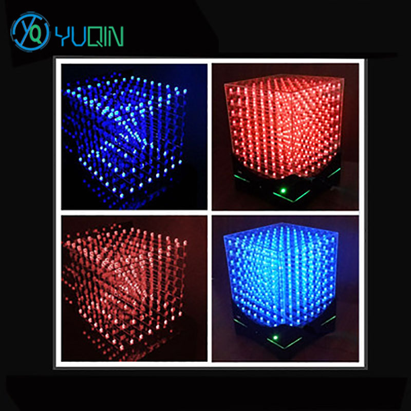 Rgb Led Matrix 8X8 - DIY 3D8 LED Cube ชุด 8x8x8