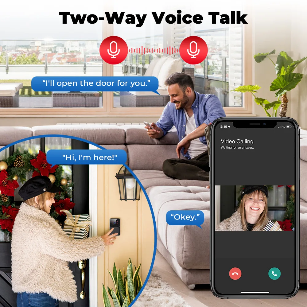 กริ่งประตูวิดีโอ WiFi ปี 2026  - Smart Doorbell Wired บทวิจารณ์และราคา