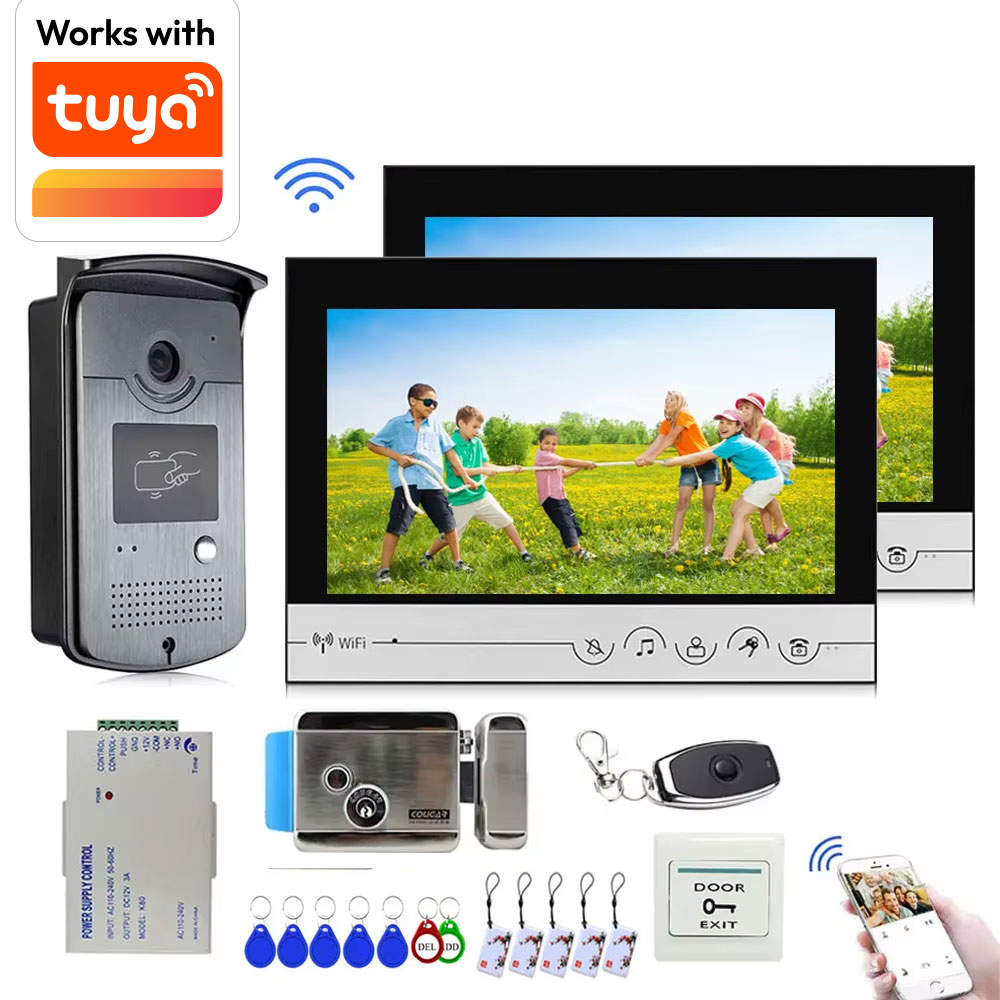 Tuya หน้าจอ WiFi ไร้สาย9นิ้วสี - Smart Doorbell Wired บทวิจารณ์และราคา