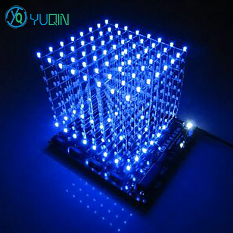 DIY 3D8 LED Cube ชุด 8x8x8 พร้ - Rgb Led Matrix 8X8 บทวิจารณ์และราคา