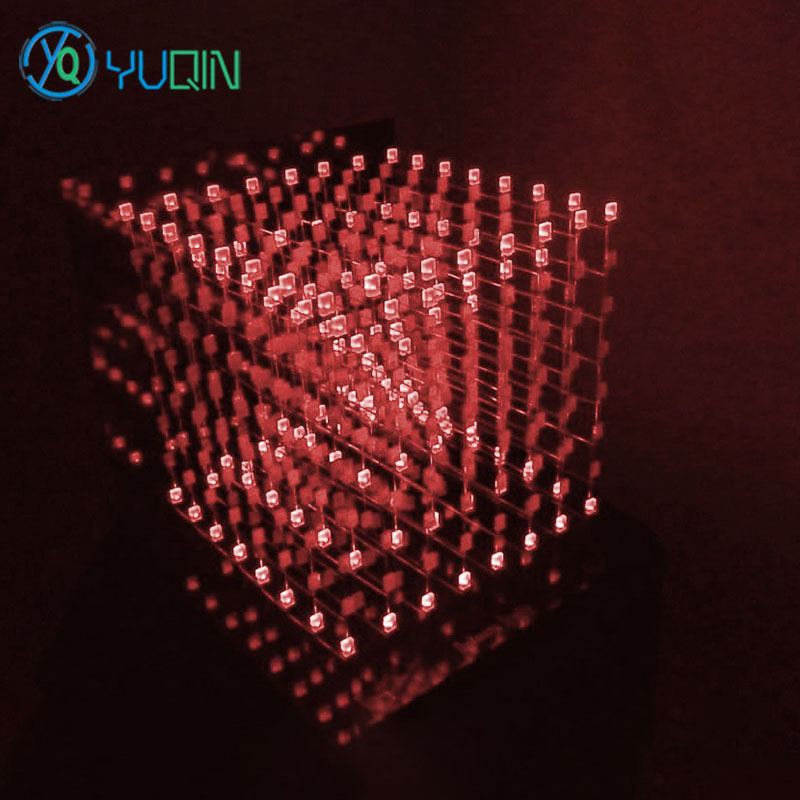 DIY 3D8 LED Cube ชุด 8x8x8 พร้ - Rgb Led Matrix 8X8 บทวิจารณ์และราคา