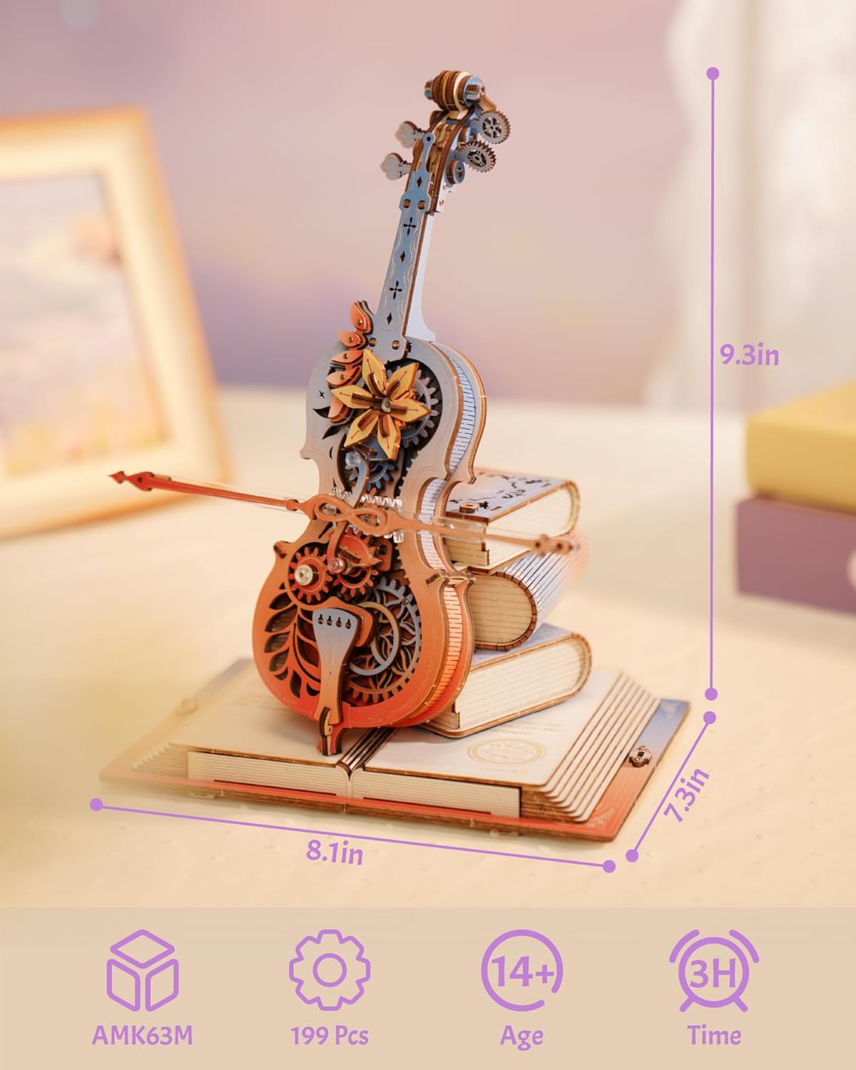 ROKR 3D เมจิกเชลโล - ตัวต่อไม้ - Home Automation Diy บทวิจารณ์และราคา