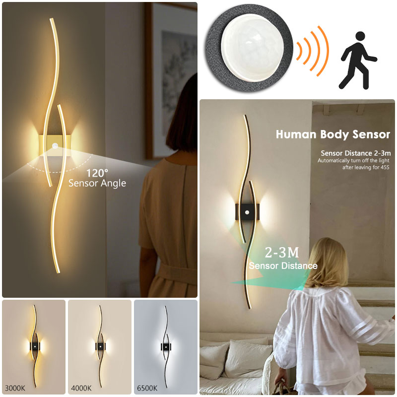 ไฟติดผนัง LED พร้อมเซ็นเซอร์ตร - Motion Sensor Pir Wired บทวิจารณ์และราคา