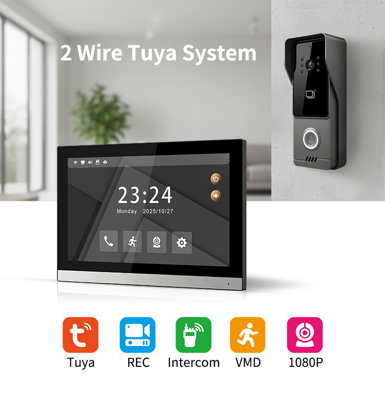 ระบบอินเตอร์คอมวิดีโอ 2 สาย 10 - Smart Doorbell Wired บทวิจารณ์และราคา