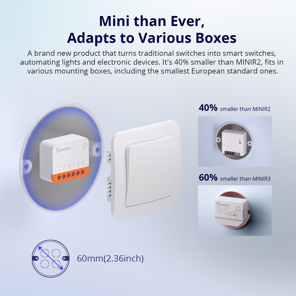 สวิตช์อัจฉริยะ SONOFF MINIR4 E - Sonoff Basic Switch บทวิจารณ์และราคา