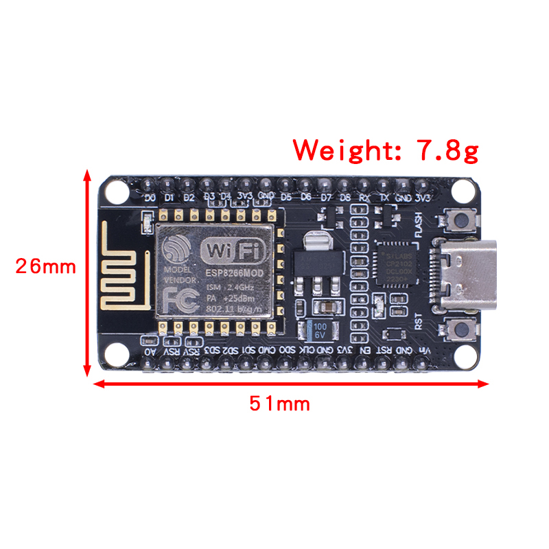 โมดูลไร้สาย CP2102 NodeMcu Lua - Esp8266 Nodemcu Board บทวิจารณ์และราคา