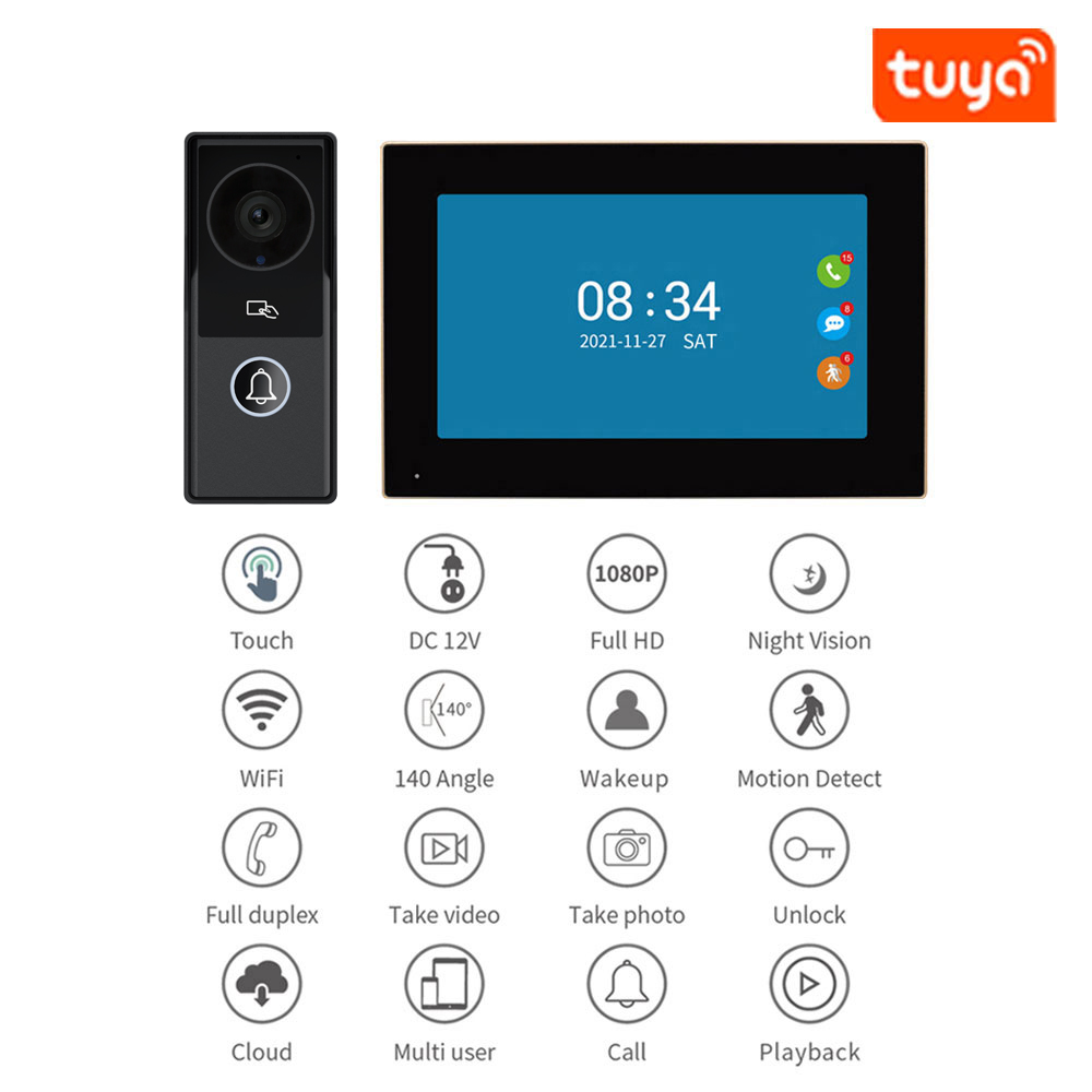 7/10 นิ้ววิดีโอ Intercom 1080P - Smart Doorbell Wired บทวิจารณ์และราคา