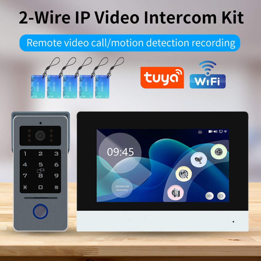 Tuya Wifi 7/10 นิ้ว Video Inte - Smart Doorbell Wired บทวิจารณ์และราคา