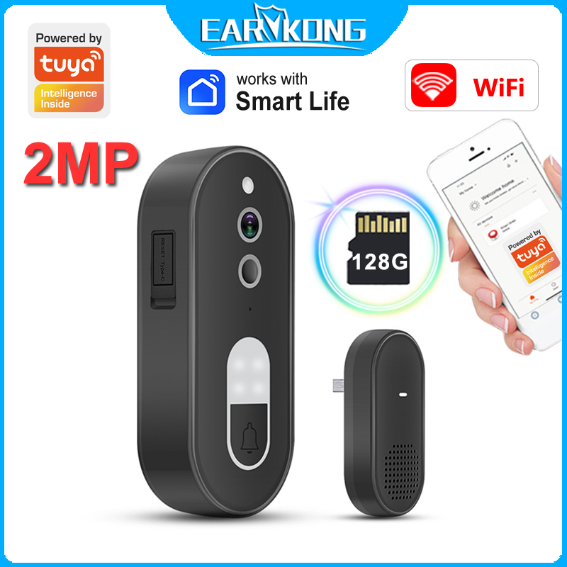 กริ่งประตูวิดีโอ WiFi ทำงานร่ว - Smart Doorbell Wired บทวิจารณ์และราคา