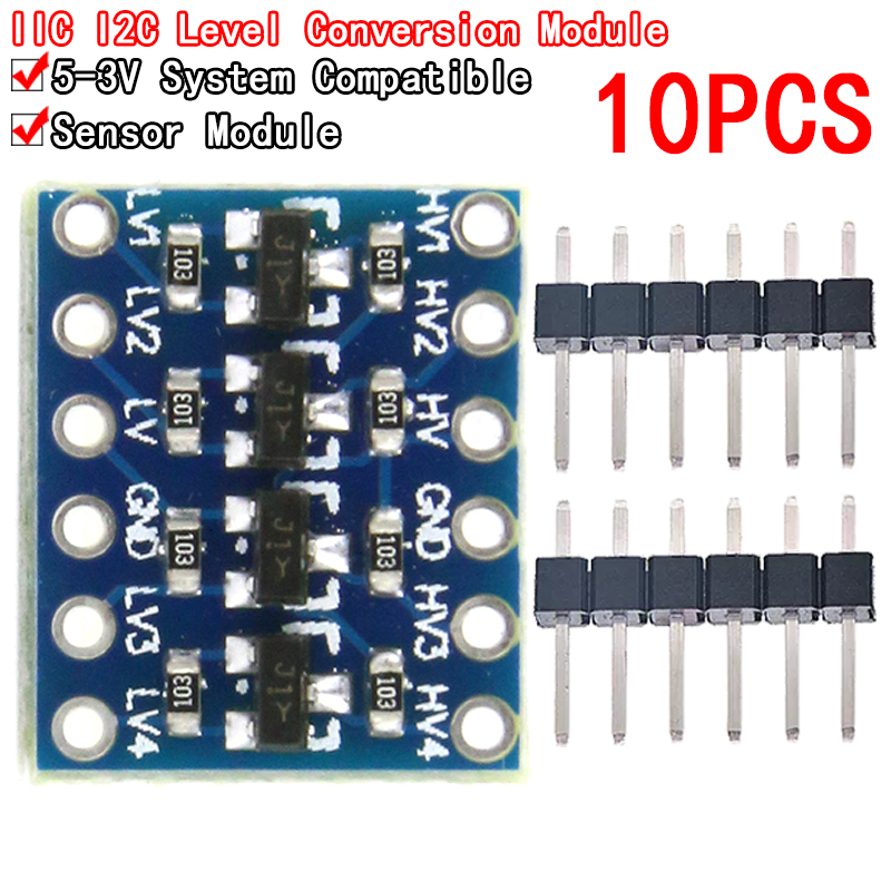 10 ชิ้น 4 ช่อง IIC I2C ตัวแปลง - Level Shifter 3.3V บทวิจารณ์และราคา