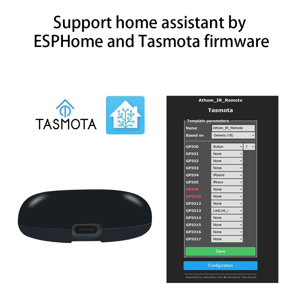 Tasmota MQTT IR รีโมทคอนโทรล E - Home Automation Diy บทวิจารณ์และราคา